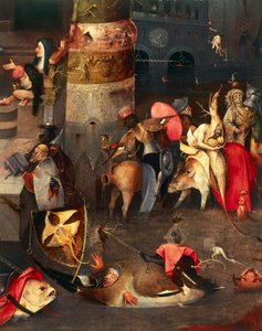 Triptyk av Sankt Antonius frestelse (mittpanelen) av Hieronymus Bosch