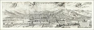1557 års vy över Florens av Hieronymus Cock, publicerad 1601 av Paul van der Houve