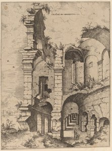 Femte utsikten över Colosseum av Hieronymus Cock