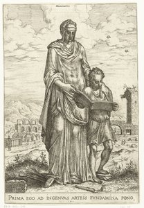 Grammatik (titel på objekt) Liberal Arts och Minerva, Apollo och Industria (serietitel)