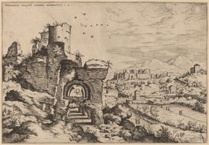 Ruiner på Palatinen, med utsikt mot Caracalla-baden
