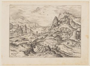 Venus och Adonis, ur Landskap med bibliska och mytologiska scener