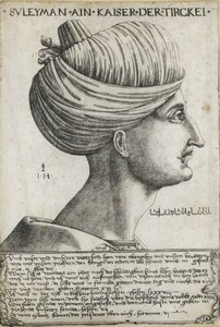 Sultan Suleiman I den magnifika, ca 1530
