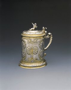 Tankard, Danzig, ca 1700 (paket förgyllt silver) av Hieronymus II Holl