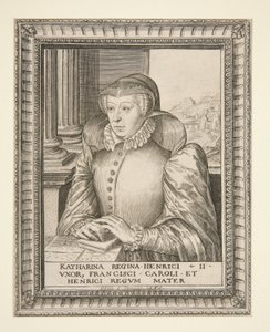 Catherine de Medici av Hieronymus Wierix
