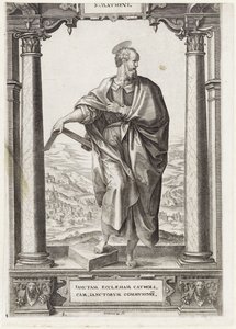 H. Matthew S. Mathevs (titel på objekt) Kristus och de tolv apostlarna och St. Paulus (serietitel) av Hieronymus Wierix