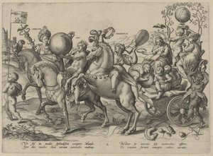 Ungdom The Four Ages of Man and Death (serietitel) av Hieronymus Wierix