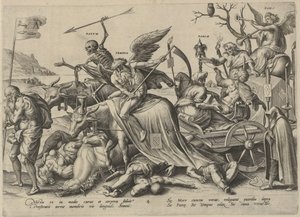 gammal ålder The Four Ages of Man and Death (serietitel) av Hieronymus Wierix