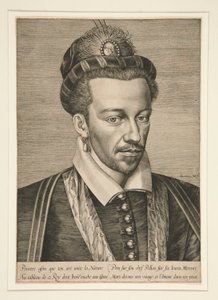 Porträtt av Henrik III av Hieronymus Wierix
