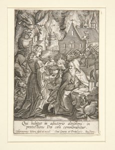 Sankt Antonius frestelse av Hieronymus Wierix