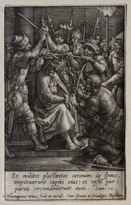 The Passion: The Crowning with Thorns av Hieronymus Wierix