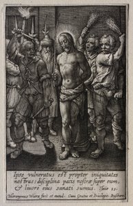Passionen: Flagglingen av Hieronymus Wierix
