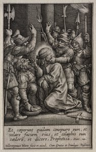 The Passion: The Mocking of Christ av Hieronymus Wierix