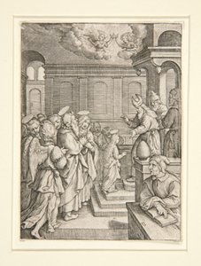 The Presentation of the Virgin, från serien The Life of the Virgin av Hieronymus Wierix