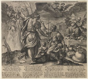 De två dödarna, andra hälften av 1500-talet. av Hieronymus Wierx