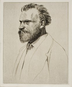 Edouard Manet, porträtt i bystlängd av Hilaire Germain Edgar Degas