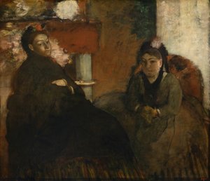 Porträtt av Mme Lisle och Mme Loubens av Hilaire Germain Edgar Degas