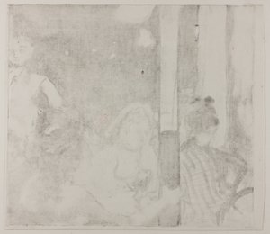 Kvinnor framför ett café, kväll av Hilaire Germain Edgar Degas