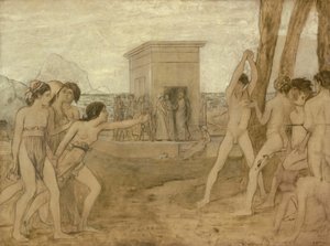 Unga Spartatjejer utmanar pojkar av Hilaire Germain Edgar Degas