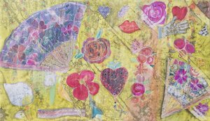 Fläkt och blommor av Hilary Simon