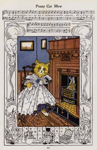 Pussy Cat Mew (färg litho)
