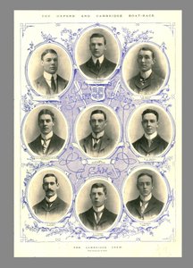 Cambridge Crew, Oxford och Cambridge Boat Race, 1898.