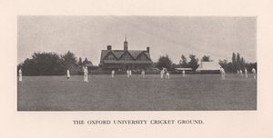 The Parks, cricketplan vid Oxford University, 1912