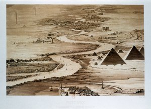 "Från Alexandria till den andra katarakten", Egypten, 1841 av Himely