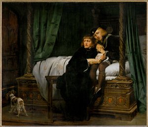 Die Kinder von Eduard IV. im Turm von Hippolyte (1797-1856) Delaroche