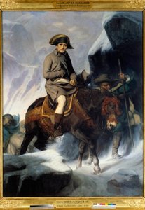 Porträtt av Napoleon Bonaparte (1769-1821) som korsar Saint Bernard 1800 Målning av Paul Delaroche (1797-1856). 1848. Dim. 2,22 X 2,89 m. - Porträtt av Napoleon Bonaparte (1769-1821) som korsar Saint Bernard 1800. Målning av Paul Delaroche (179)
