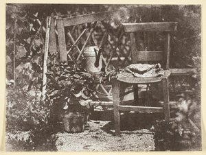 Stol i en trädgård, 184250, tryckt 1965.