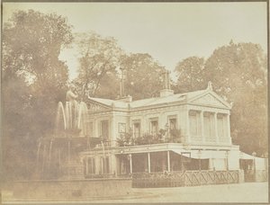 [Venusfontänen av Francisque-Joseph Duret och Café des Ambassadeurs] av Hippolyte Bayard