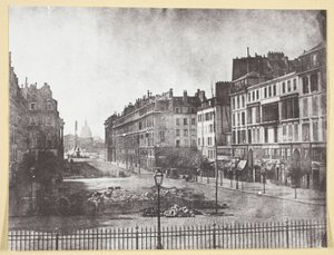 Rue Royale och resterna av barrikaderna 1848