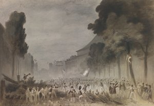 Julirevolutionen på Grands Boulevards i Paris, 1830