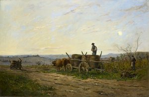 Skörd på morgonen, 1876