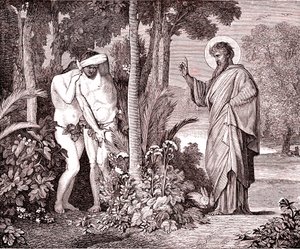Adam och Eva av Hippolyte Flandrin