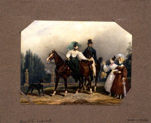 Möte på promenaden av Hippolyte Lecomte