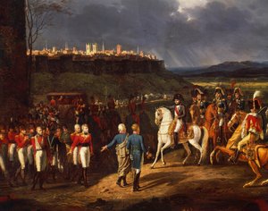 Napoleon Bonaparte möte med brittiska fångar i Astorga, efter slaget vid La Coruna