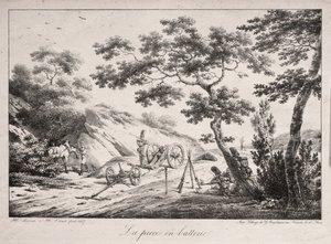 Canon redo att avfyras av Hippolyte Lecomte