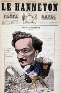 Tecknad av Henri Rochefort (1831-1913), fransk journalist, författare och politiker. I Le Hanneton den 4 juni