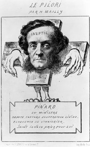 Tecknad film av Ernest Pinard, ca 1857 (litho)