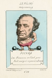 Ekonomin fick honom inte att gå ner i vikt den här stackars Ernest, Le Pilori, nummer 28, cirka 1870 (litografi)
