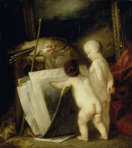 De små konstälskarna av Hippolyte Michaud