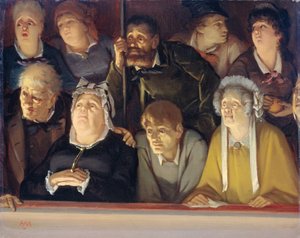 Teaterpublik av Hippolyte Michaud