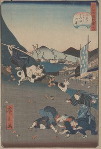 Vy över Nishi och Kazu Isaka Koishikawa, ca. 1860 (o d t)