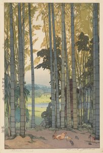 Bambu trä av Hiroshi Yoshida