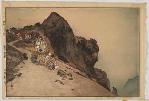 Summit of Fuji, från serien, Ten Views of Mount Fuji, Showa-era av Hiroshi Yoshida