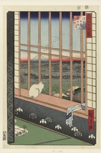 Asakusa risfält och Torinomachi festival av Hiroshige (I) , Utagawa