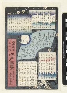Innehållsförteckning för serien One Hundred Faces of Edo av Hiroshige (I) , Utagawa