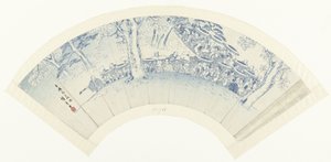 Skiss över att beundra blomningen genom nöjeshusen Seiro hanami ryakuzu (titel på objekt) av Hiroshige (I) , Utagawa